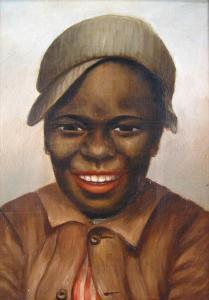 AMERICAN SCHOOL,Portrait of an African-American Boy,Litchfield US 2012-02-15