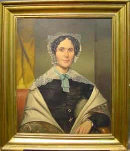 AMERICAN SCHOOL,PORTRAIT OF ELIZA OWEN BELL WEDDELL, WIDOW OF DERR,William Doyle US 2002-03-26