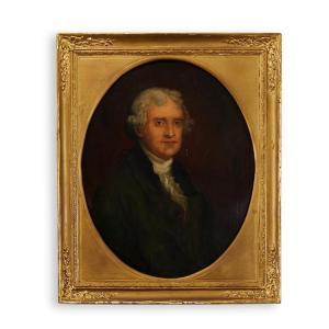 AMERICAN SCHOOL,Portrait of Thomas Jefferson,Freeman US 2016-11-16