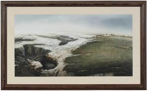 AMERICAN SCHOOL,Snow Blanketed Field,1988,Brunk Auctions US 2019-09-13