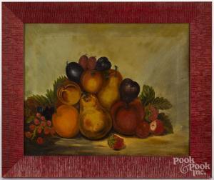 AMERICAN SCHOOL,still life with fruit,Pook & Pook US 2017-01-16