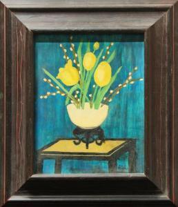 AMERICAN SCHOOL,Still Life with Yellow Tulips,Clars Auction Gallery US 2011-01-08