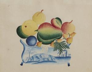 AMERICAN SCHOOL (XIX),FRUIT IN A CHINA BOWL,1830,Sotheby's GB 2017-01-21