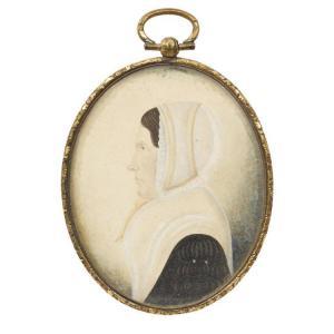 AMERICAN SCHOOL (XIX),Portrait miniature of a Quaker lady from the Reading,Freeman US 2018-04-25