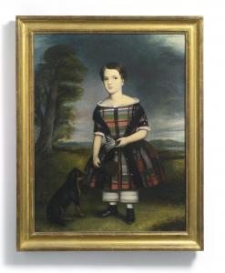 AMERICAN SCHOOL,YOUNG BOY IN PLAID WITH BADMINTON SHUTTLECOCK AND ,Sotheby's GB 2013-01-26