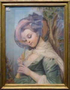 AMERICAN SCHOOL,YOUNG WOMAN WITH FLUTE,William Doyle US 2003-03-18
