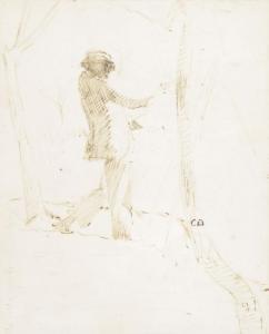 AMIET Cuno 1868-1961,Der Maler bei der Arbeit,Fischer CH 2009-11-11
