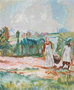 AMIET Cuno 1868-1961,Die Ernte,1918,Beurret Bailly Widmer Auctions CH 2024-03-13