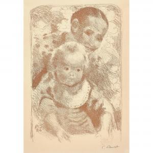 AMIET Cuno 1868-1961,Mutter und Kind,1948,Dobiaschofsky CH 2018-11-08