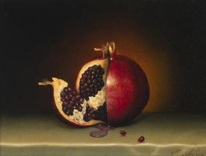 AMIRY Teimur 1958,Pomegranate still life,John Moran Auctioneers US 2020-10-20