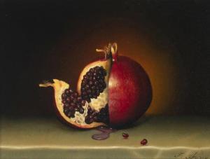 AMIRY Teimur 1958,Pomegranate still life,John Moran Auctioneers US 2020-06-24