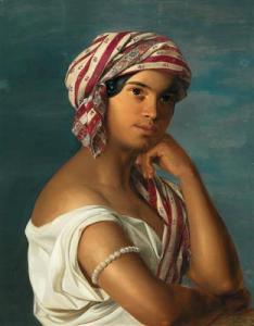 AMON Rosalia 1825-1925,Portrait of an Oriental woman,1844,Palais Dorotheum AT 2018-10-24