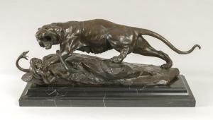 AMORGASTI Antonio 1880-1942,Tiger and Snake,1922,De Vuyst BE 2023-05-20
