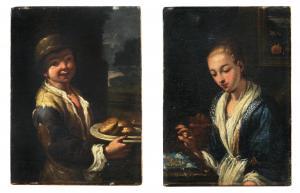 AMOROSI Antonio Mercurio 1660-1738,A boy with a tray of bread,Palais Dorotheum AT 2023-12-15