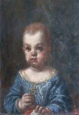 AMOROSO Antonio 1707-1742,Portrait of an Aristocratic Girl Sewing,William Doyle US 2009-10-21