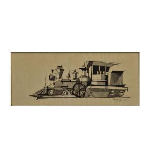 AMOROSO Jack 1930,Train Study,Kodner Galleries US 2023-07-19