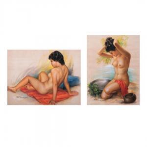 Amorsolo Cesar 1903-1998,a.) Nude III,Leon Gallery PH 2024-04-20