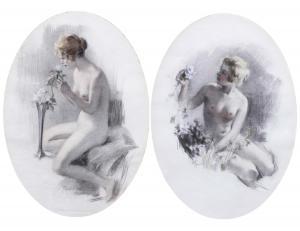 AMORSOLO Fernando Cueto 1892-1972,Female Nude 1,Leon Gallery PH 2014-11-29