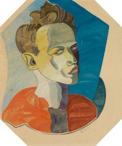 AMOS PORTER James 1905-1970,FA as Harlequin.,1930,Swann Galleries US 2015-12-15