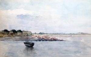 AMPENOT Edouard 1800-1900,RIVAGE DE BRETAGNE,Pillon FR 2012-09-16