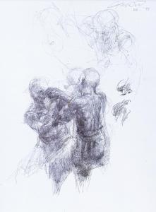 AMRON OMAR 1957,Pertarungan (Drawing),1997,Henry Butcher MY 2023-06-25