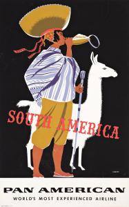 AMSPOKER A. 1926-2002,SOUTH AMERICA / PAN AMERICAN,1954,Swann Galleries US 2022-08-04