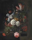 AMSTERDAM SCHOOL,Roses, snowballs, an iris, a parrot tulip and othe,Christie's GB 2014-04-29