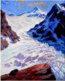 ANACKER Jean 1878-1955,Paesaggio dolomitico con ghiacciaio,1922,Von Morenberg IT 2008-06-07