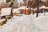 Ananjev Michail Ananjevich,Ansicht von Swenigorod im Winter,1975,Auktionshaus Dr. Fischer 2017-11-08