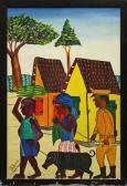 Anatole Charles 1922-1979,Captive Haitians,Clars Auction Gallery US 2010-05-15