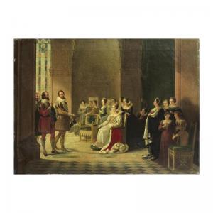 ANCELOT Marguerite V 1792-1875,HENRI IV ET CATHERINE DE MÉDICIS,1819,Sotheby's GB 2004-06-23