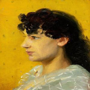 ANCHER Anna 1859-1935,Portrait of a dark-haired girl,Bruun Rasmussen DK 2008-11-18