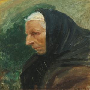 ANCHER Anna 1859-1935,Portrait of an elderly woman,Bruun Rasmussen DK 2015-10-05