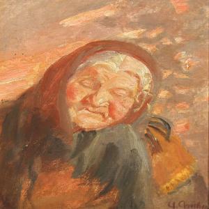 ANCHER Anna 1859-1935,Portrait of an elderly woman,Bruun Rasmussen DK 2014-10-13