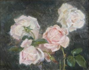 ANCHER Helga 1883-1964,Still life with pale pink roses,1918,Bruun Rasmussen DK 2018-03-12