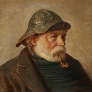 ANCHER Michael 1849-1927,A fisherman from Skagen,Bruun Rasmussen DK 2016-08-15