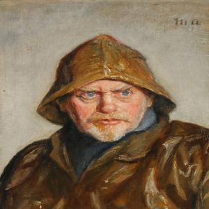 ANCHER Michael 1849-1927,A fisherman from Skagen,Bruun Rasmussen DK 2015-09-07