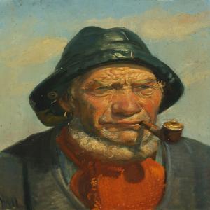ANCHER Michael 1849-1927,A fisherman from Skagen,Bruun Rasmussen DK 2015-10-05