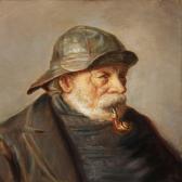 ANCHER Michael 1849-1927,A fisherman from Skagen smoking a pipe,Bruun Rasmussen DK 2011-10-31