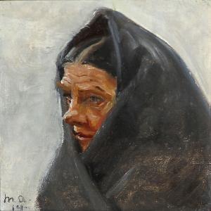 ANCHER Michael 1849-1927,A woman,1914,Bruun Rasmussen DK 2013-04-15