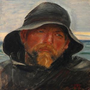ANCHER Michael 1849-1927,Portrait of a fischerman from Skagen,Bruun Rasmussen DK 2016-09-05