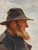 ANCHER Michael,Profile portrait of the Skaw fisherman Ole Svendse,Bruun Rasmussen 2025-05-12