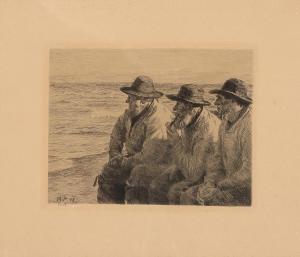 ANCHER Michael 1849-1927,Three fishermen. Opus 1,1898,Bruun Rasmussen DK 2024-04-01
