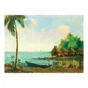 ANCHETA Isidro 1882-1946,Seashore,Leon Gallery PH 2022-10-23