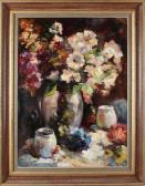 ANCONA Ton,Still life with vases and flowers,Twents Veilinghuis NL 2017-04-14