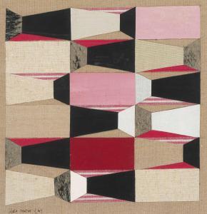 ANDERSCH Gisela 1913-1987,Collage Rot,1964,Schuler CH 2021-06-16