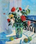ANDERSEN Johan Meyer 1918,Still life with flowers,Bruun Rasmussen DK 2021-06-28