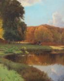 ANDERSEN Julius 1857-1924,Forest with lake,Bruun Rasmussen DK 2018-09-17
