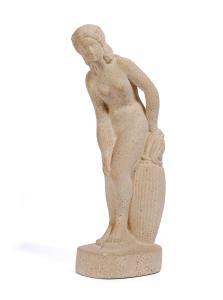 ANDERSEN Just,A sandstone figure modelled in the shape of a stan,Bruun Rasmussen 2024-01-09