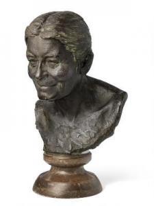 ANDERSEN Max 1892-1972,A portrait bust of Bertha Wegmann,1913,Bruun Rasmussen DK 2022-09-20